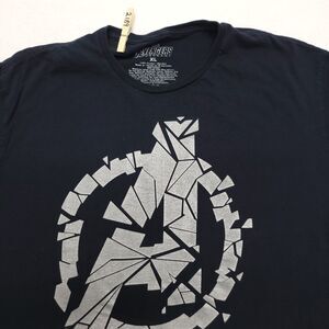 Marvel Avengers Endgame Casual T-Shirt Adult Mens Size Extra Large XL Black